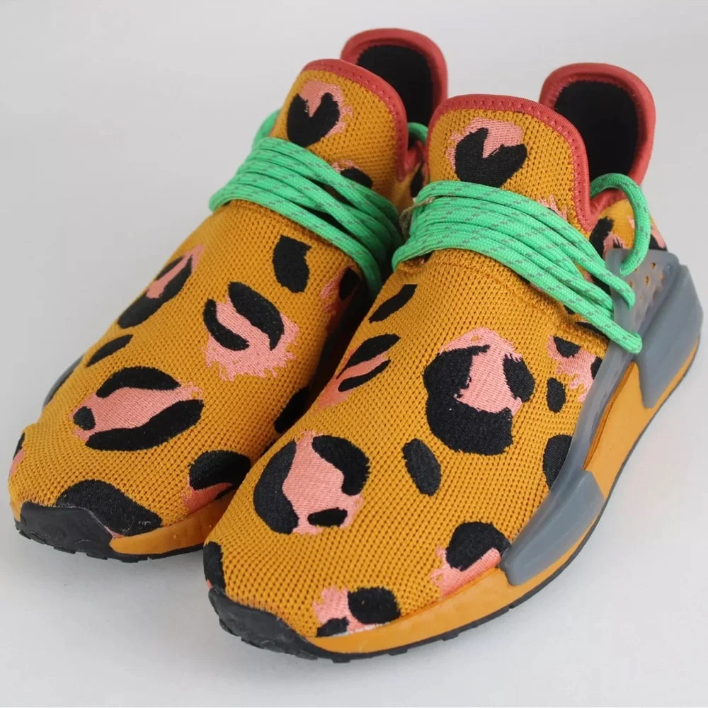 Adidas X Pharrell HU NMD Fred Flintstone‎ Animal Print Orange GZ4439